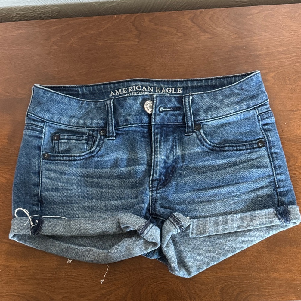 American Eagle Outfitters Women's Classic Blue Jean Shorts